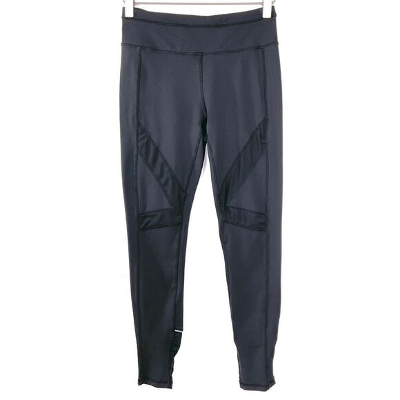 Kyodan Black Mesh Reflective Stripe Leggings Small - Picture 1 of 7